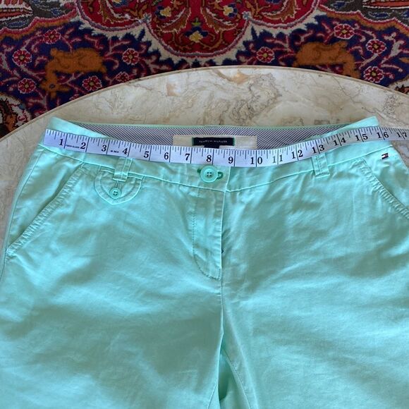 Tommy Hilfiger Classic Chinos 100% Cotton Mint Green - Picture 9 of 13